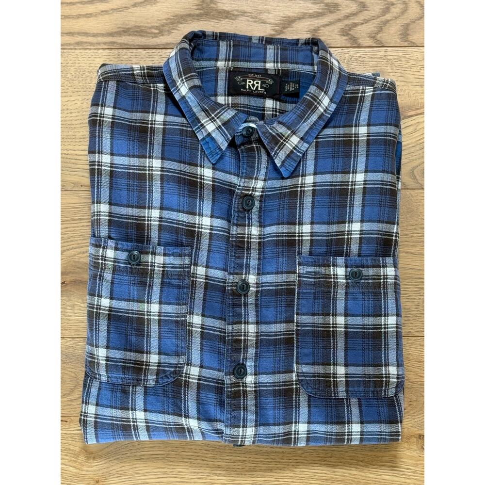 RRL Ralph Lauren Plaid Workshirt Size XL